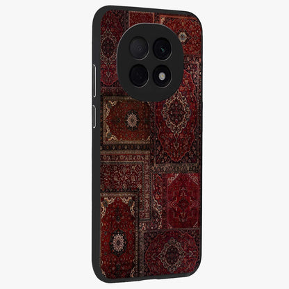 Persian Velvet Tale Glass Case upright view showcasing elegant Persian artwork with classic heritage theme.