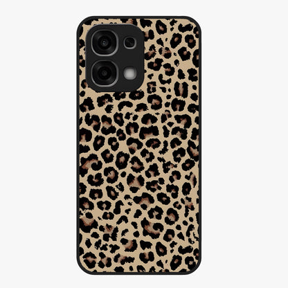 Savage Chic Pattern Glass Case showing flat back view with stylish patterned artwork and glossy glass finish.