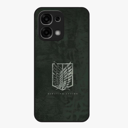 Wings Of Freedom Glass Case showing flat back view with symbolic wings artwork and glossy glass finish.