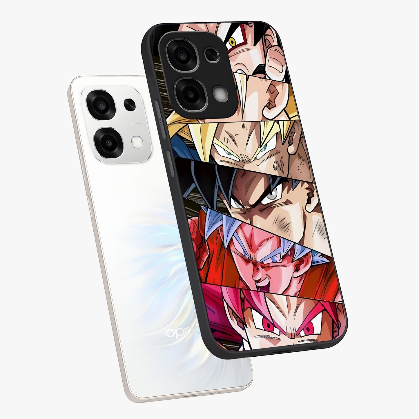 Anime Character Glass Case displayed in angled mockup highlighting colorful anime character illustration.