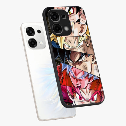 Anime Character Glass Case displayed in angled mockup highlighting colorful anime character illustration.