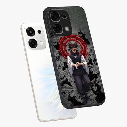 Cursed Ritual Ascension Glass Case displayed in angled mockup highlighting mystical ritual illustration with supernatural aesthetic.