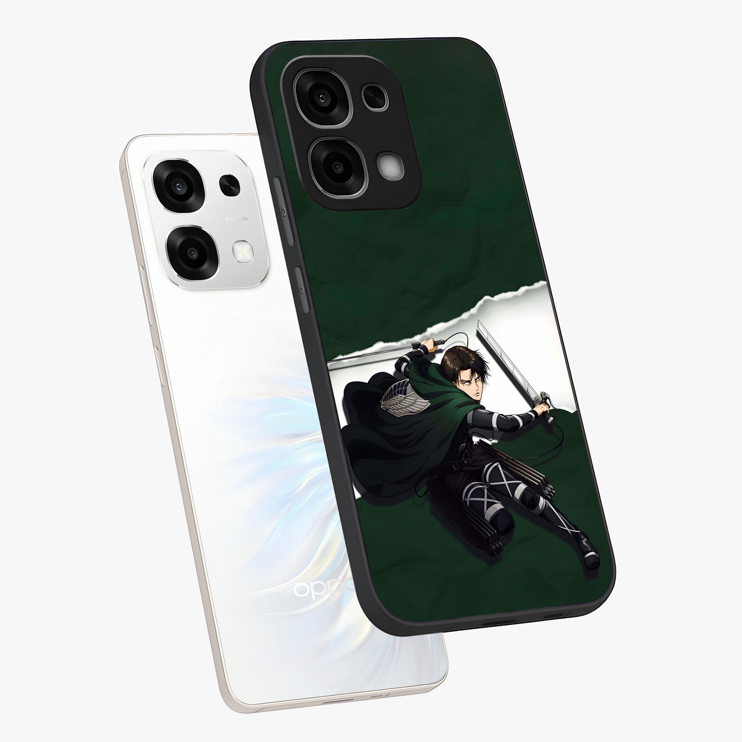 Emerald War Vanguard Glass Case displayed in angled mockup highlighting intense battle inspired design with emerald tone aesthetic.