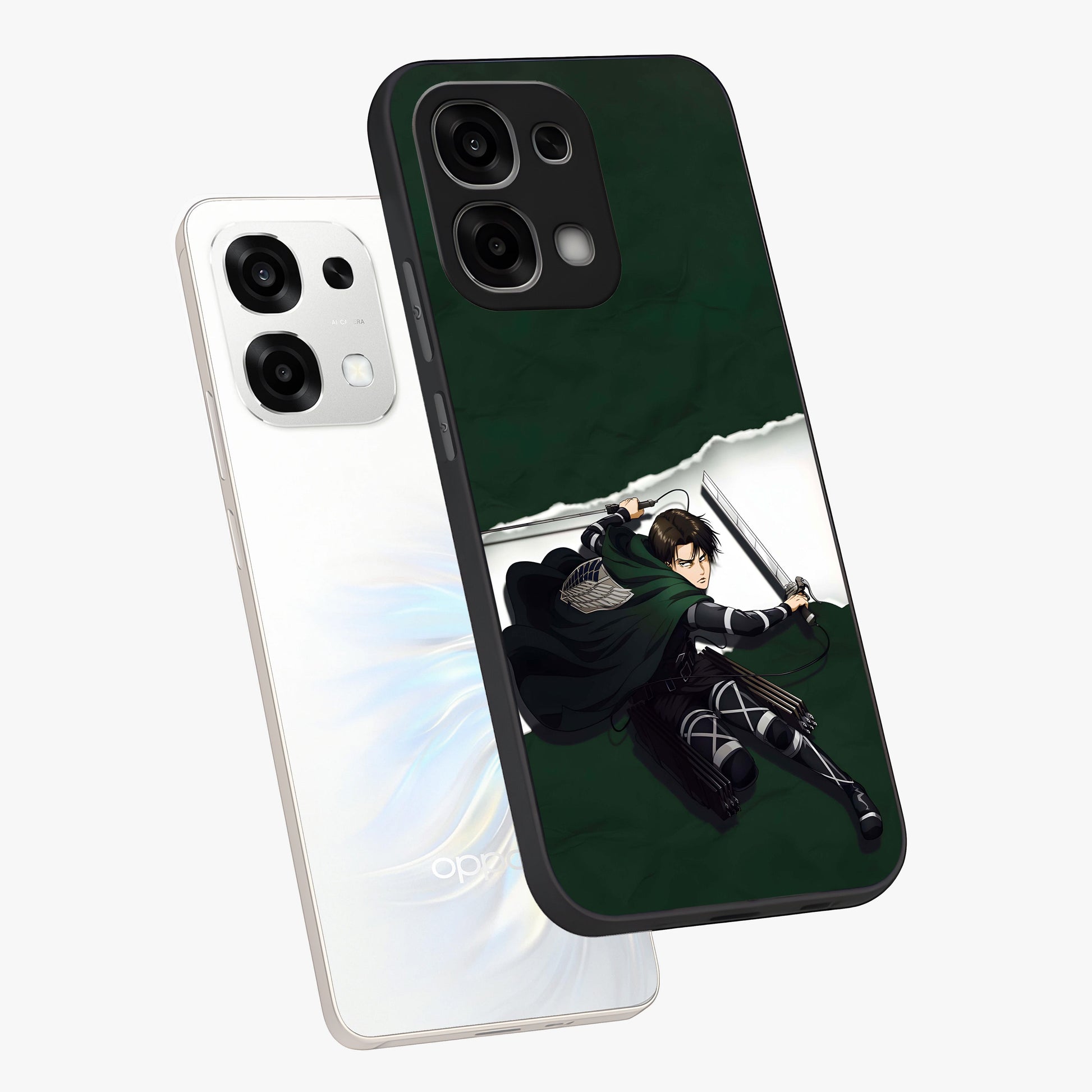 Emerald War Vanguard Glass Case displayed in angled mockup highlighting intense battle inspired design with emerald tone aesthetic.