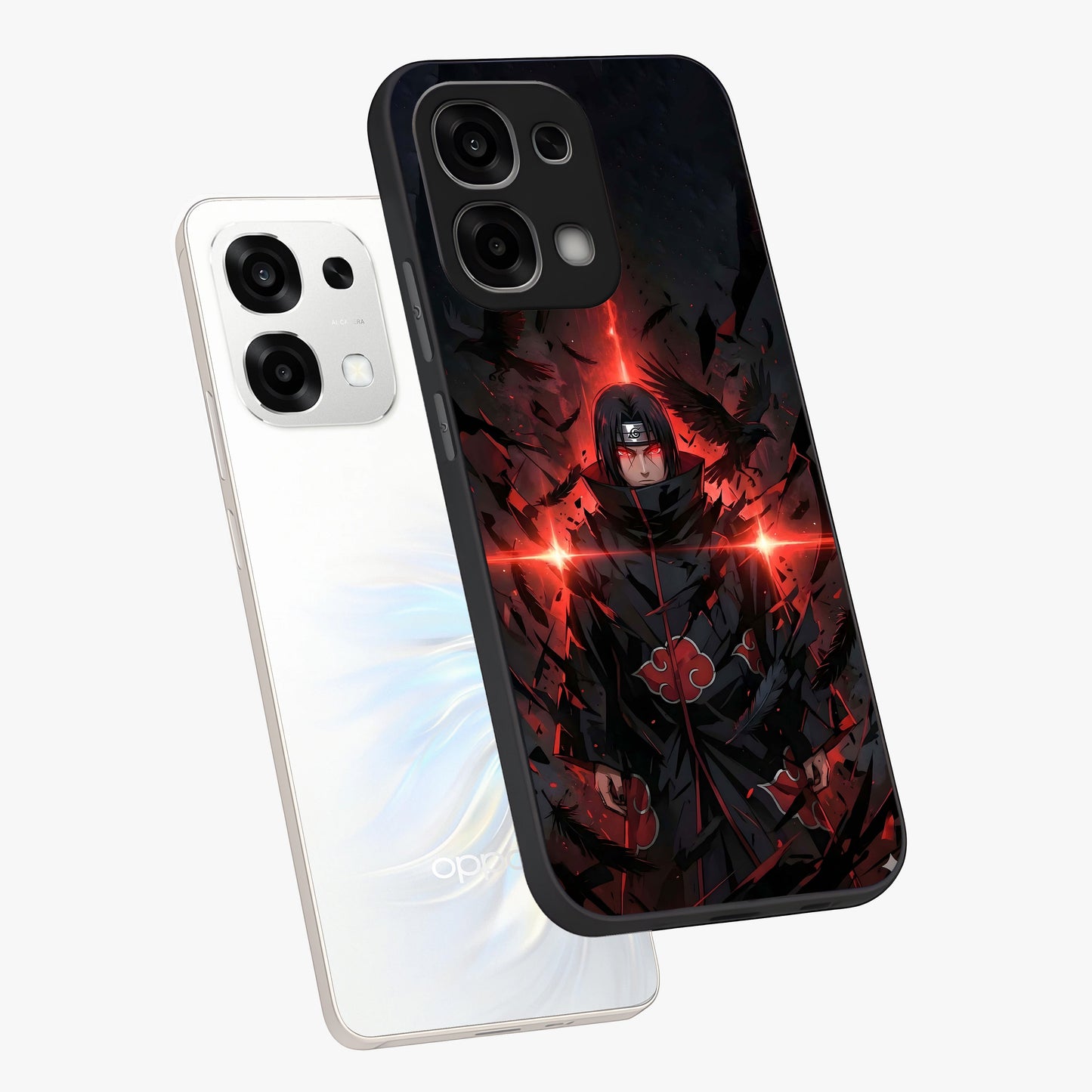 Focused Blade Discipline Glass Case displayed in angled mockup highlighting clean minimal text artwork with modern aesthetic style.