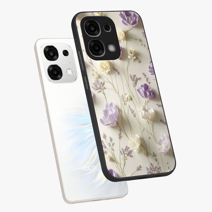 Lilac Breeze Harmony Glass Case displayed in angled mockup highlighting calm lilac breeze design with soothing aesthetic style.
