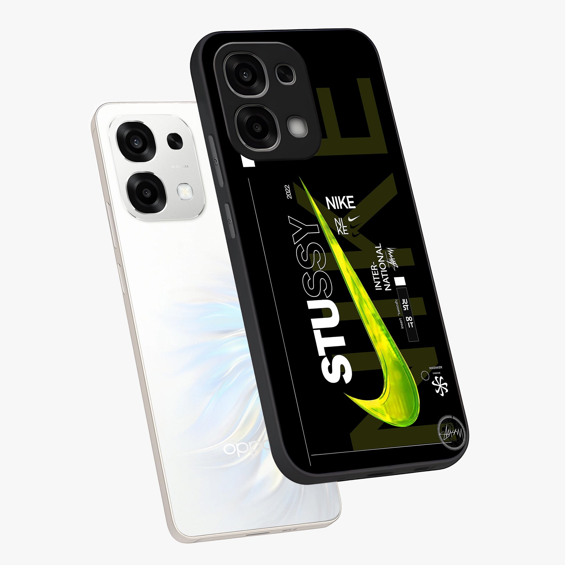 Neon Street Edition Glass Case displayed in angled mockup highlighting vibrant urban design with bold street aesthetic.