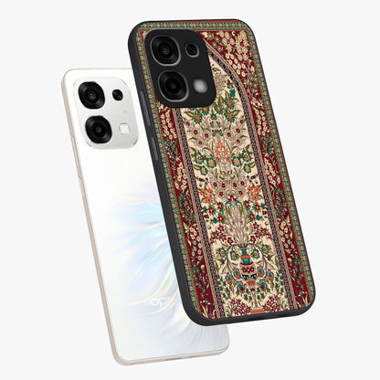 Persian Inspired Glass Case displayed in angled mockup highlighting intricate traditional design with elegant cultural aesthetic.