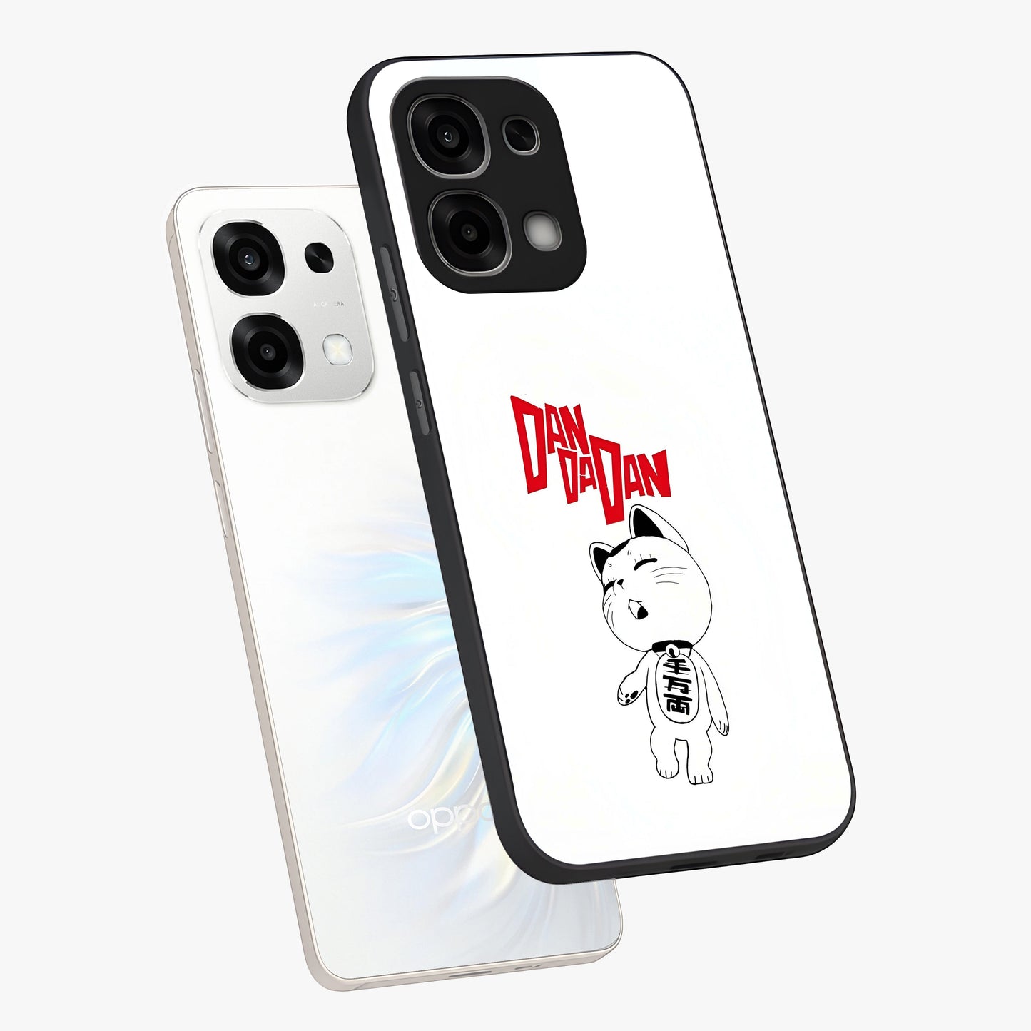 Playful Spirit Charm Glass Case displayed in angled mockup highlighting lively decorative design with playful aesthetic style.