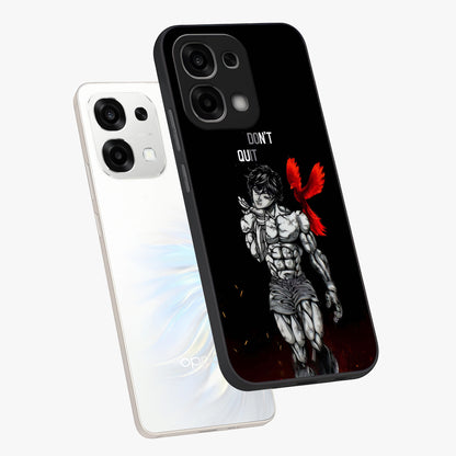 Rise Beyond Limits Glass Case displayed in angled mockup highlighting inspiring message design with modern aesthetic style.