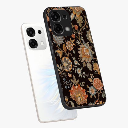 Vintage Floral Dream Glass Case displayed in angled mockup highlighting elegant vintage flower design with soft aesthetic style.