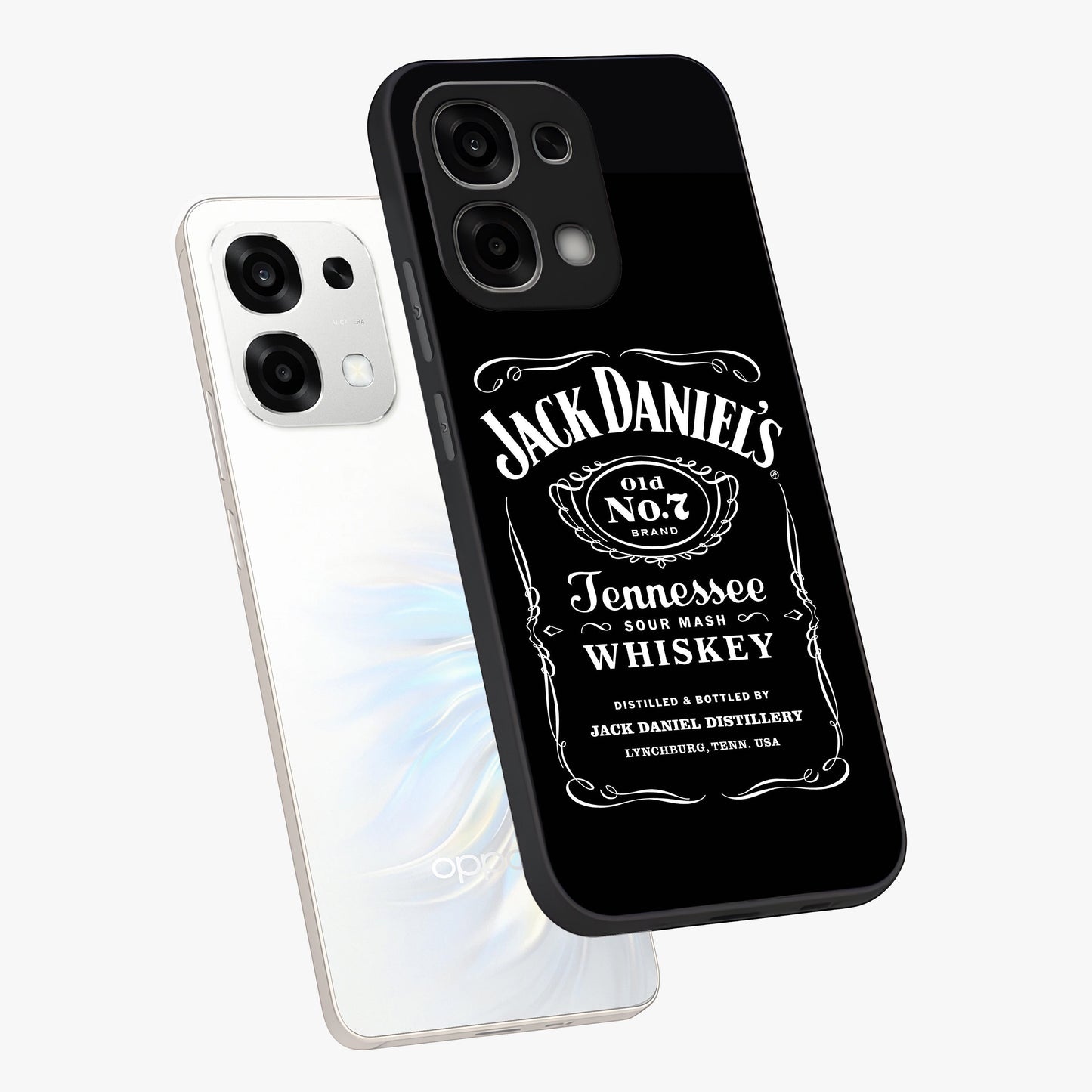 Vintage Whiskey Heritage Glass Case displayed in angled mockup highlighting retro beverage themed design with heritage aesthetic.