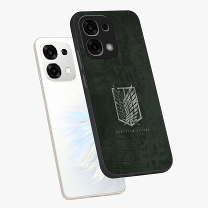Wings Of Freedom Glass Case displayed in angled mockup highlighting graceful wing design with inspirational aesthetic.