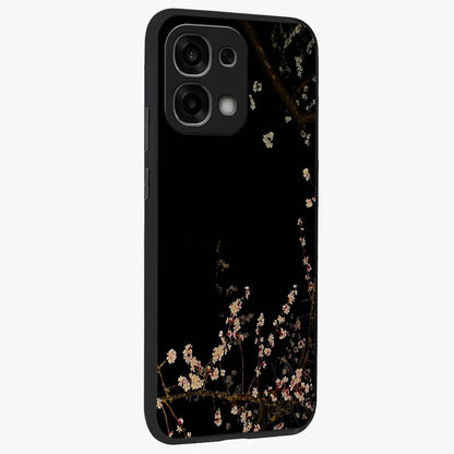Petal Moon Light With Custom Name Glass Case upright view showcasing elegant floral moon artwork with personalized aesthetic.
