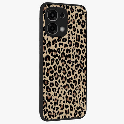 Savage Chic Pattern Glass Case upright view showcasing trendy decorative artwork with edgy fashion theme.