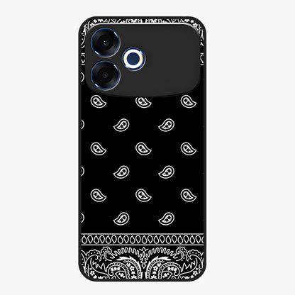 Retro Rebel Threads Glass Case showing flat back view with vintage street style artwork and glossy glass finish.