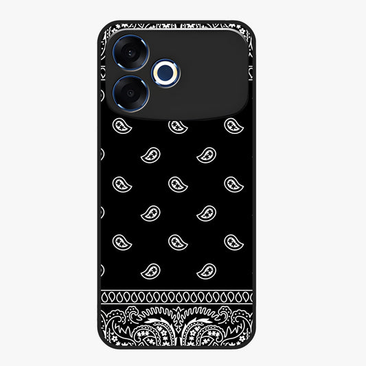 Retro Rebel Threads Glass Case showing flat back view with vintage street style artwork and glossy glass finish.