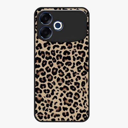 Savage Chic Pattern Glass Case showing flat back view with stylish patterned artwork and glossy glass finish.