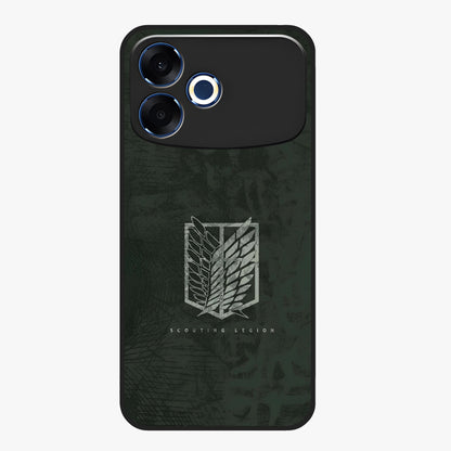 Wings Of Freedom Glass Case showing flat back view with symbolic wings artwork and glossy glass finish.