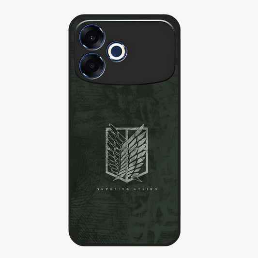 Wings Of Freedom Glass Case showing flat back view with symbolic wings artwork and glossy glass finish.