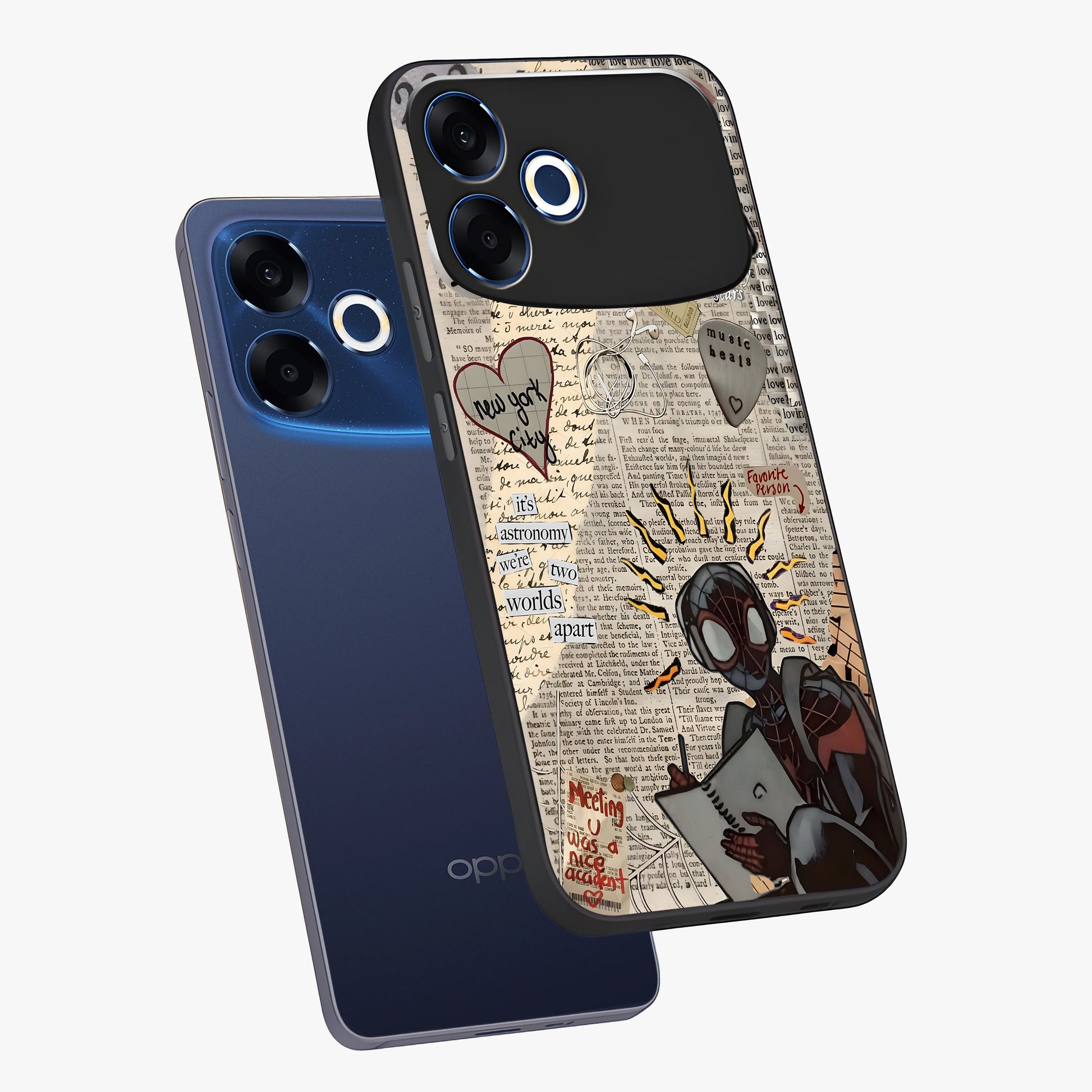 City Dream Sketch Glass Case displayed in angled mockup highlighting minimal city illustration with aesthetic sketch style.