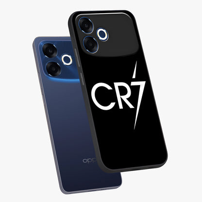 Cr7 Elite Strike Glass Case displayed in angled mockup highlighting powerful sports graphic with bold athletic theme.