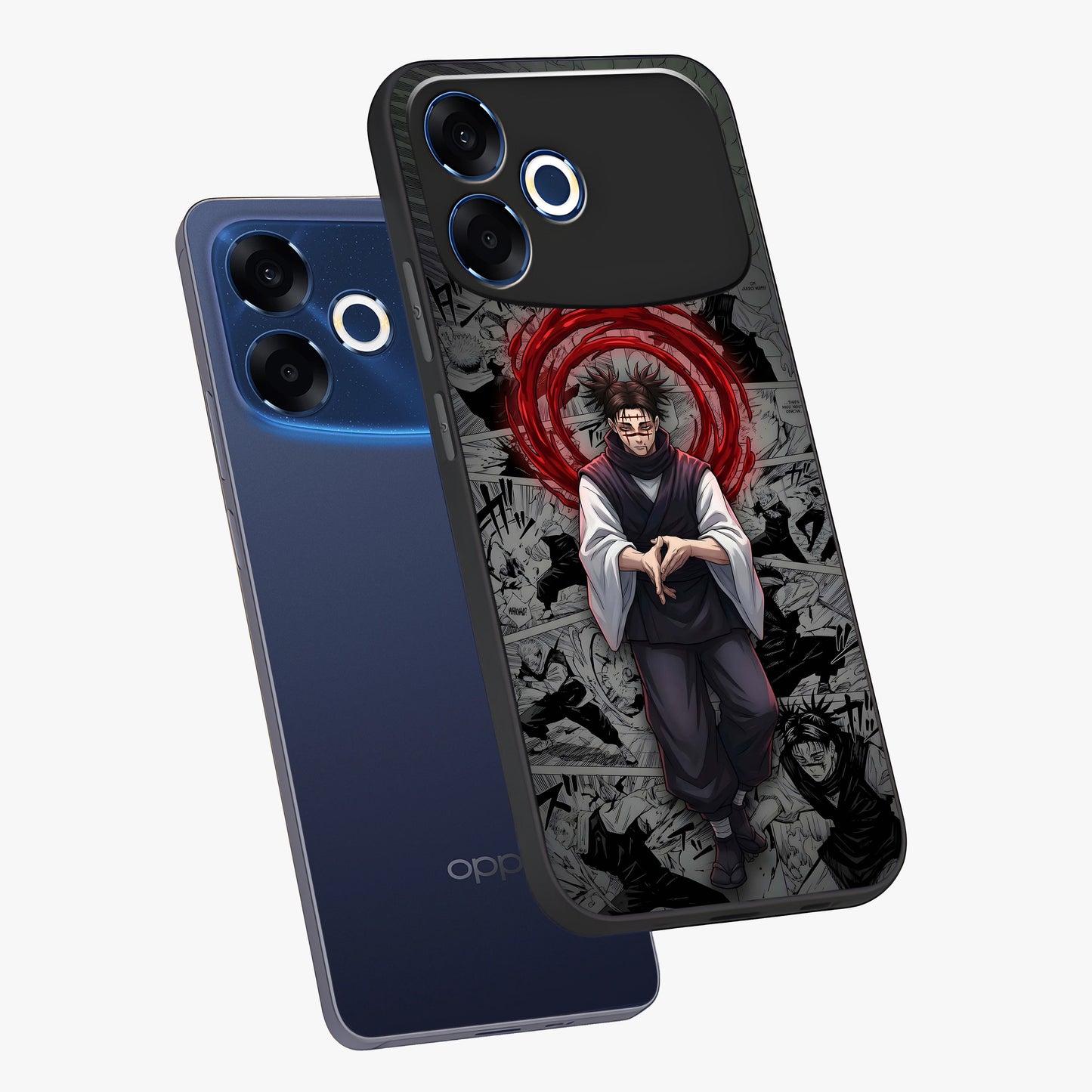 Cursed Ritual Ascension Glass Case displayed in angled mockup highlighting mystical ritual illustration with supernatural aesthetic.