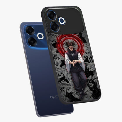 Cursed Ritual Ascension Glass Case displayed in angled mockup highlighting mystical ritual illustration with supernatural aesthetic.