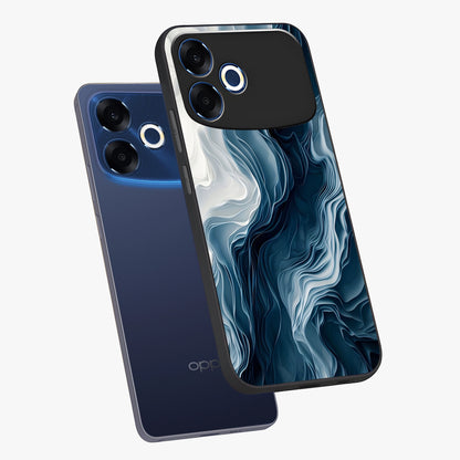 Ethereal Paper Marble Glass Case displayed in angled mockup highlighting elegant marble pattern with modern aesthetic style.