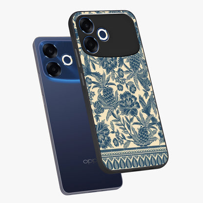 Heirloom Wild Bloom Glass Case displayed in angled mockup highlighting botanical bloom design with classic aesthetic style.