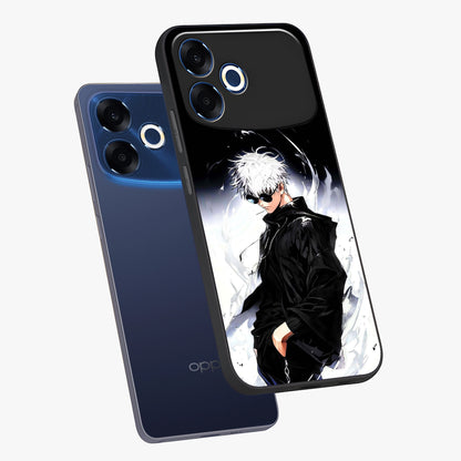 Limitless Shadow King Glass Case displayed in angled mockup highlighting dramatic dark hero design with intense aesthetic.