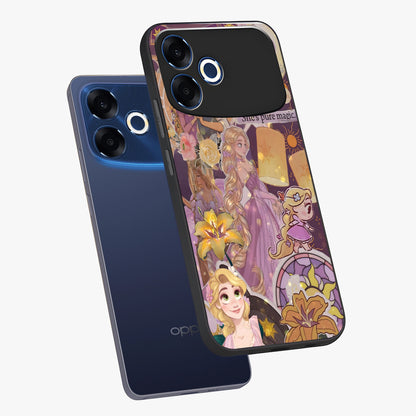 Magical Tangled Dream Glass Case displayed in angled mockup highlighting whimsical fantasy design with magical aesthetic.