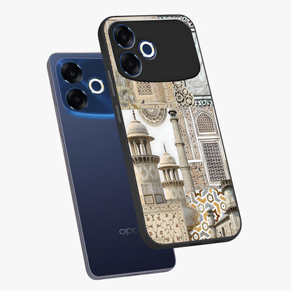 Mughal Marble Legacy Glass Case displayed in angled mockup highlighting elegant heritage marble artwork with royal aesthetic.