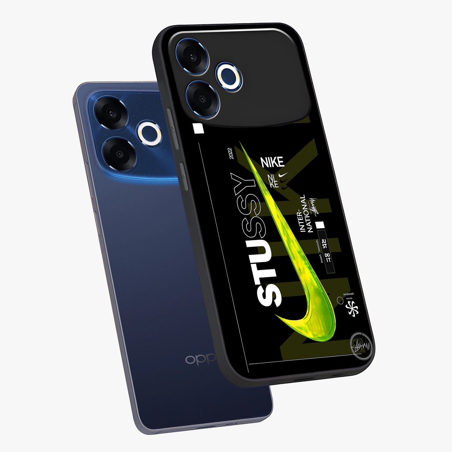 Neon Street Edition Glass Case displayed in angled mockup highlighting vibrant urban design with bold street aesthetic.