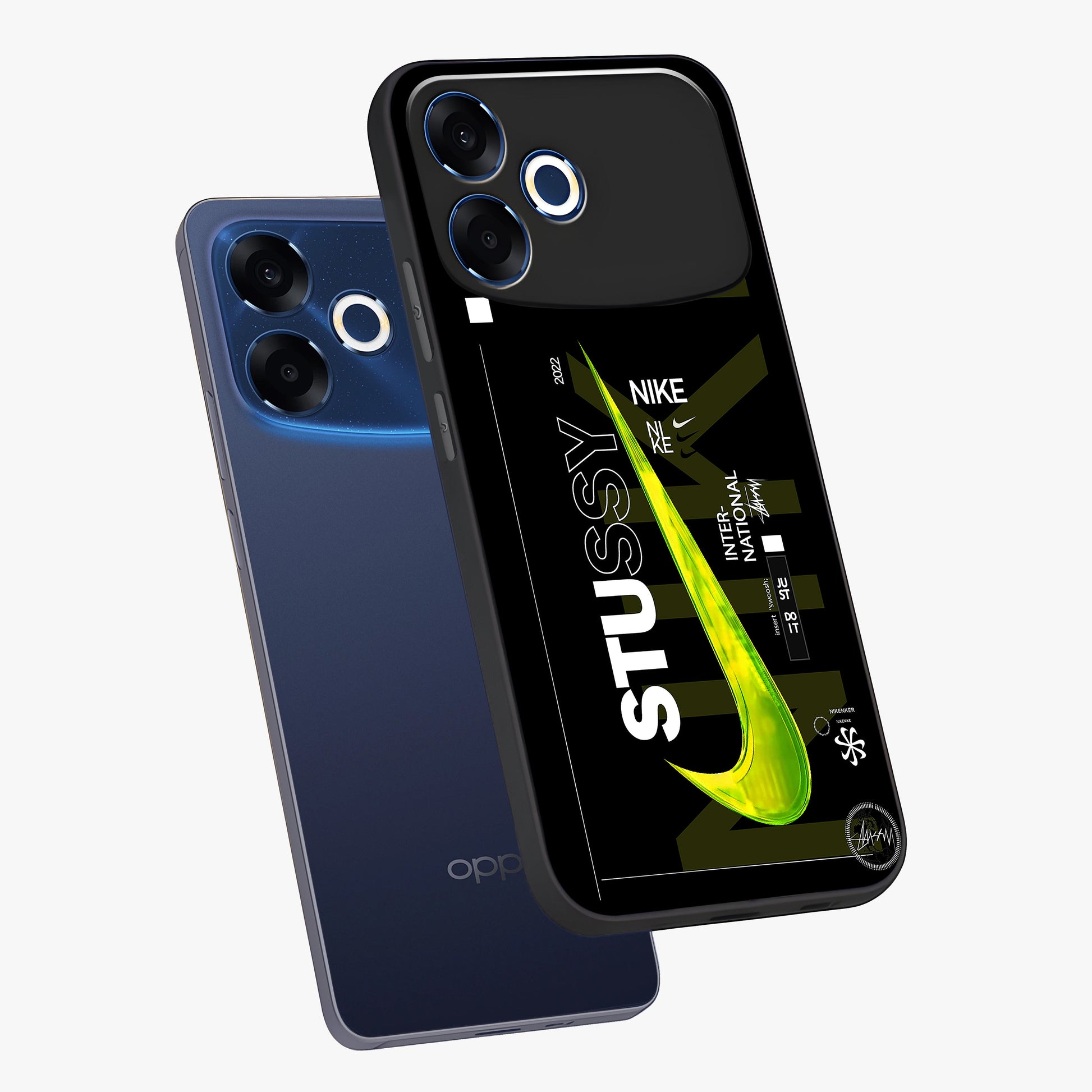 Neon Street Edition Glass Case displayed in angled mockup highlighting vibrant urban design with bold street aesthetic.