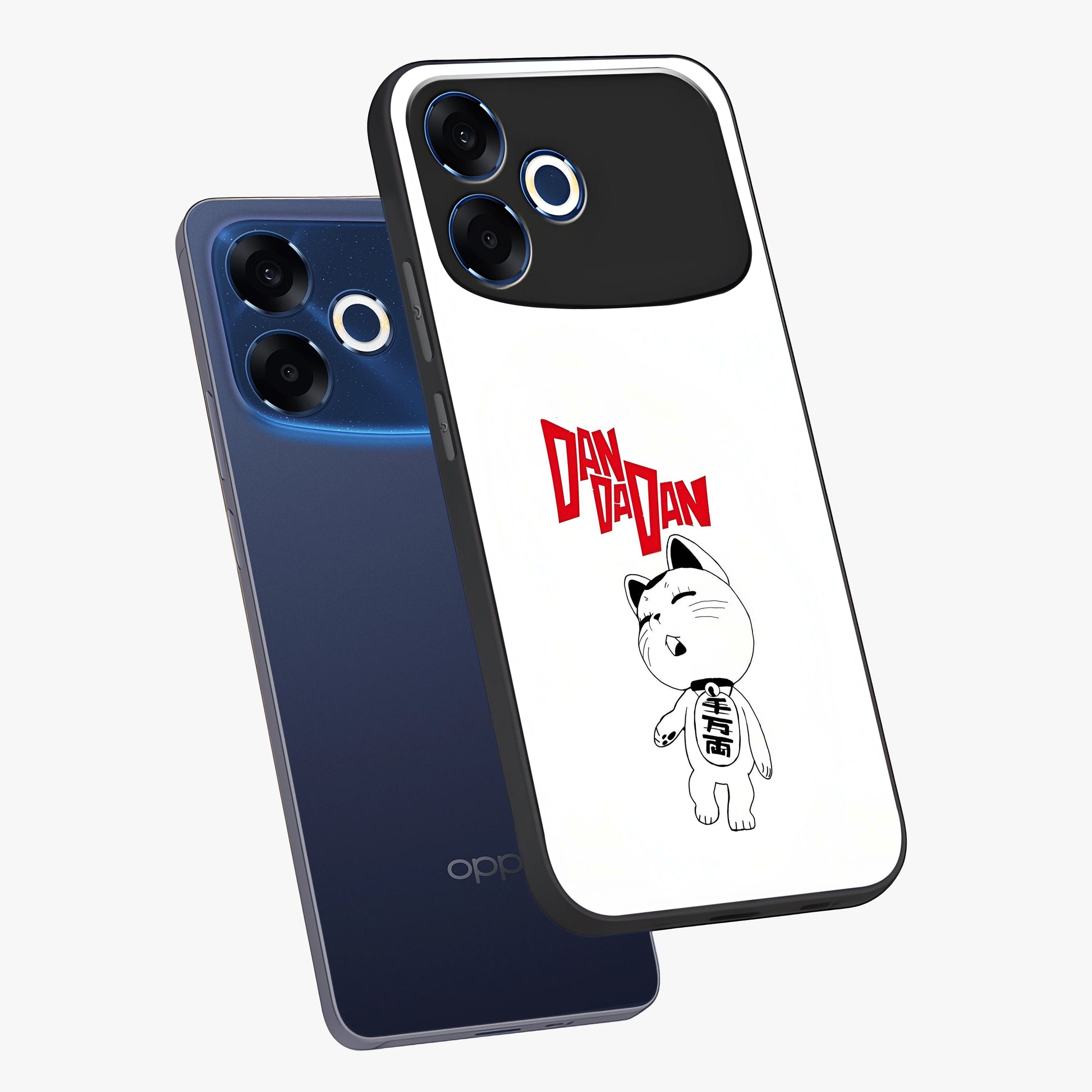 Playful Spirit Charm Glass Case displayed in angled mockup highlighting lively decorative design with playful aesthetic style.