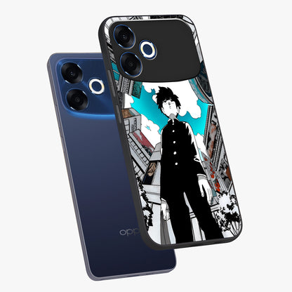 Silent Psychic Awakening Glass Case displayed in angled mockup highlighting spiritual awakening design with cosmic aesthetic.