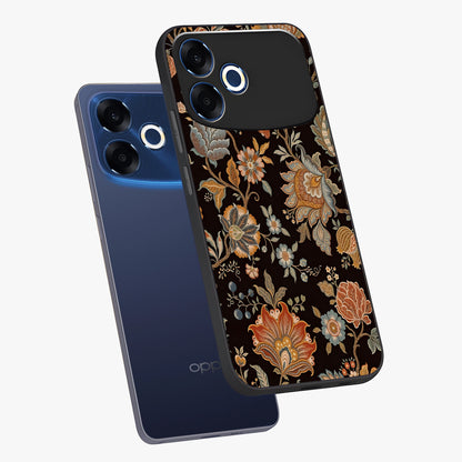 Vintage Floral Dream Glass Case displayed in angled mockup highlighting elegant vintage flower design with soft aesthetic style.