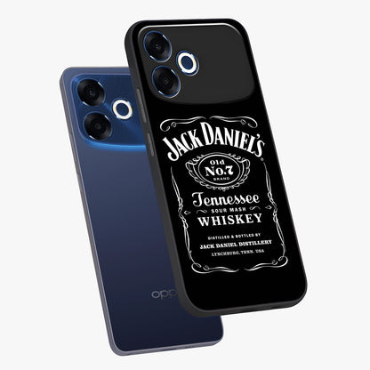 Vintage Whiskey Heritage Glass Case displayed in angled mockup highlighting retro beverage themed design with heritage aesthetic.