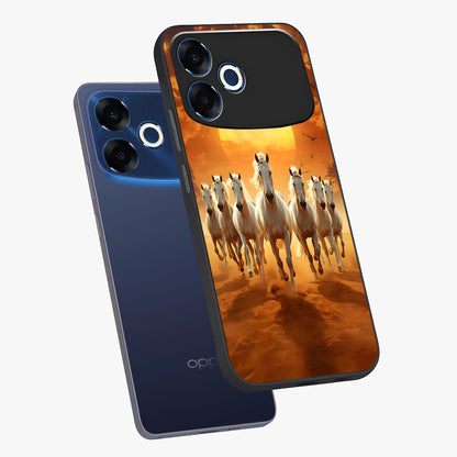 Wild Sunset Majesty Glass Case displayed in angled mockup highlighting vibrant sunset sky design with scenic aesthetic.