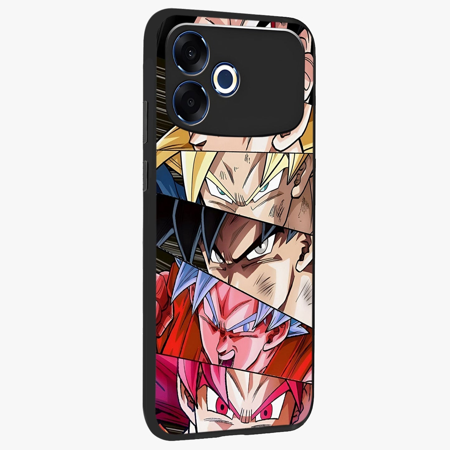 Anime Character Glass Case upright view showcasing expressive anime artwork with bold graphic style.