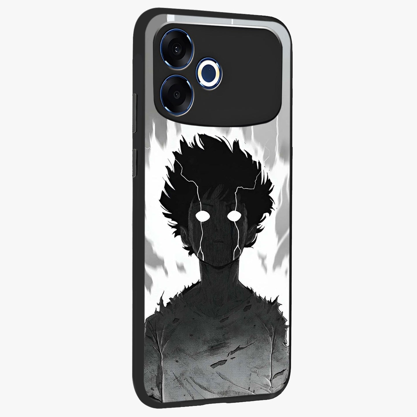 Awakened Inner Rage Glass Case upright view showcasing dramatic artwork with strong expressive aesthetic.