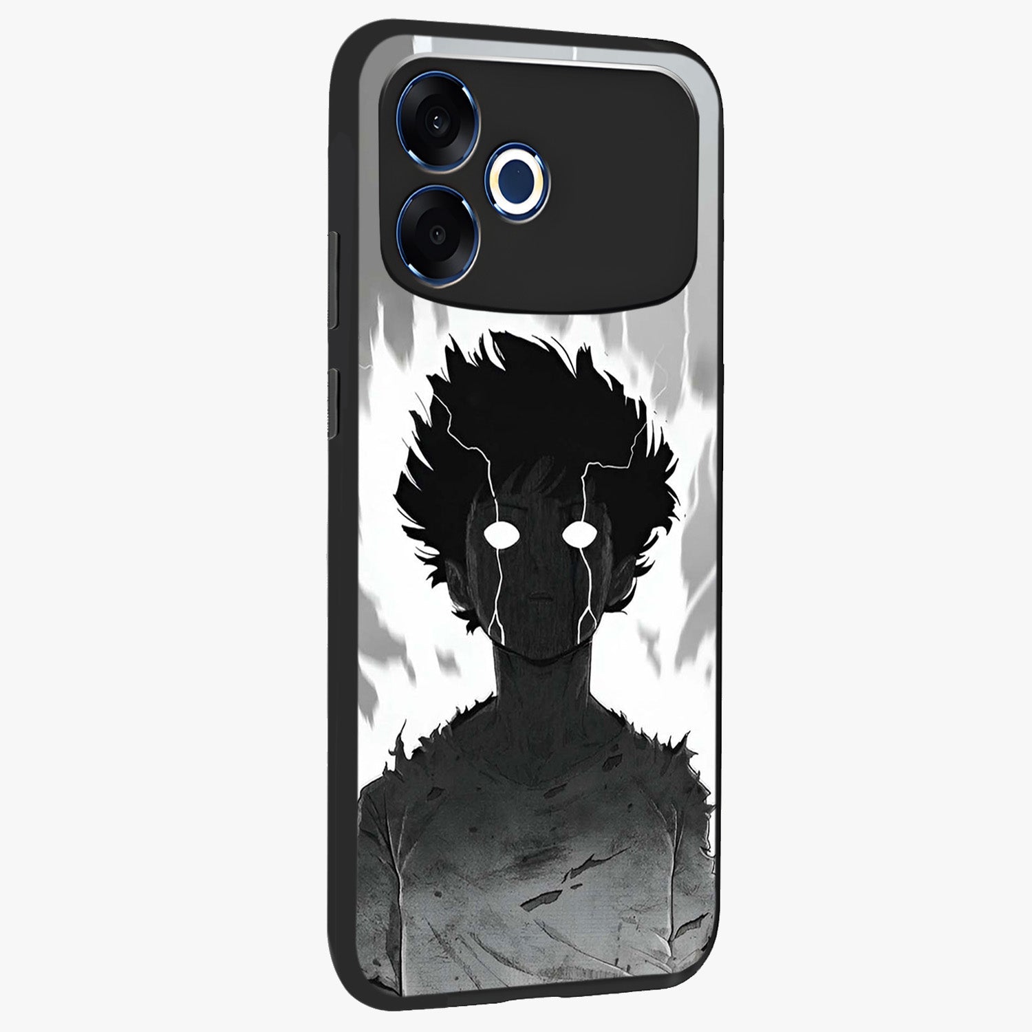 Awakened Inner Rage Glass Case upright view showcasing dramatic artwork with strong expressive aesthetic.
