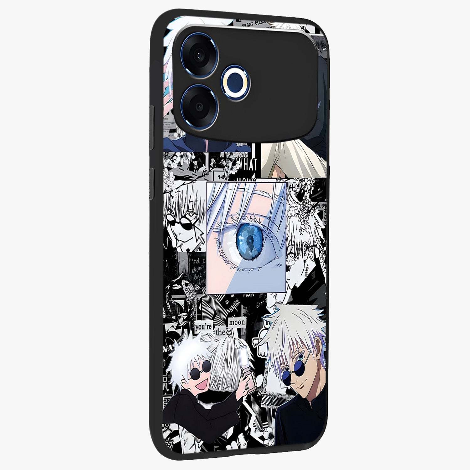 Infinity Sorcerer Chaos Glass Case upright view showcasing dramatic sorcerer artwork with chaotic mystical theme.
