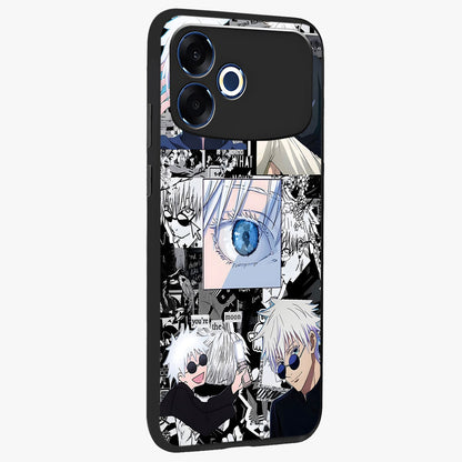 Infinity Sorcerer Chaos Glass Case upright view showcasing dramatic sorcerer artwork with chaotic mystical theme.