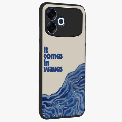 Itachi Sharingan Glass Case upright view showcasing intense anime eye artwork with bold character theme.