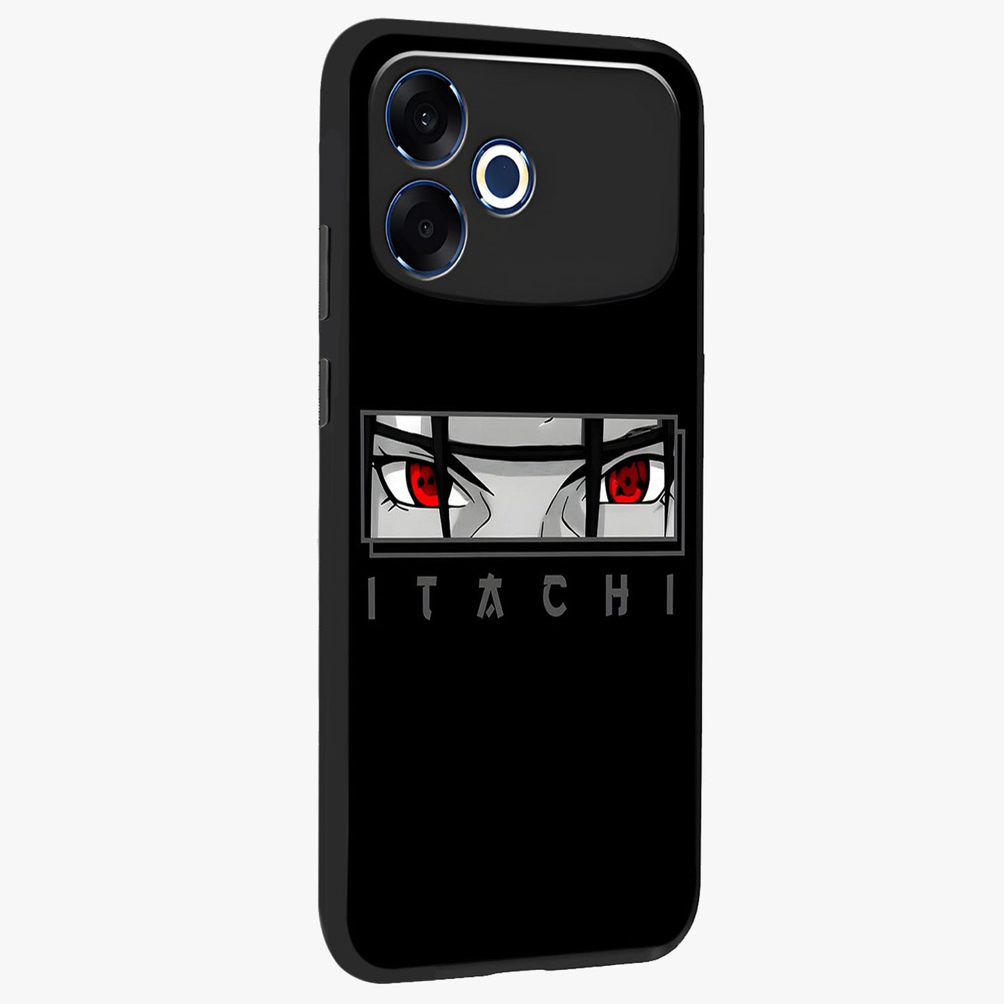 Scarlet Gaze Dominance Glass Case upright view showcasing powerful dramatic artwork with dominant artistic theme.