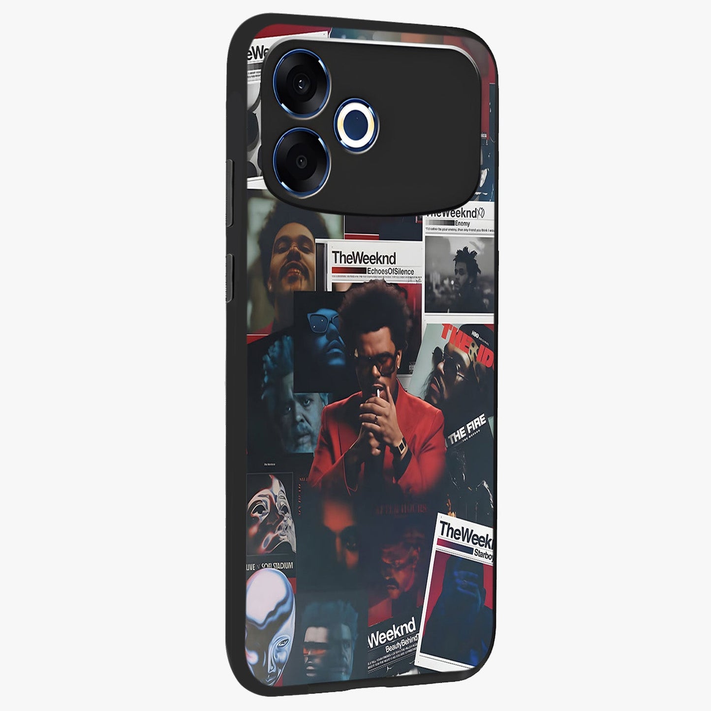 The Weeknd Glass Case upright view showcasing bold music themed artwork with contemporary artistic style.