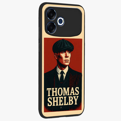 Vintage Mafia Authority Glass Case upright view showcasing dramatic vintage artwork with iconic authority theme.