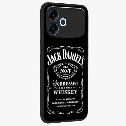 Vintage Whiskey Heritage Glass Case upright view showcasing stylish vintage whiskey artwork with timeless bar culture theme.